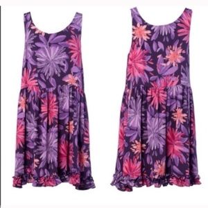 New Lola purple floral swing tank dress